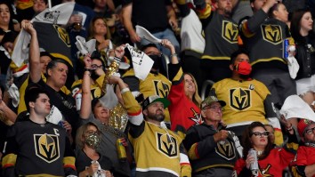 Wild Video Captures NHL Fan Ripping Off Fake Leg And Swinging It During A Brawl At A Game In Las Vegas
