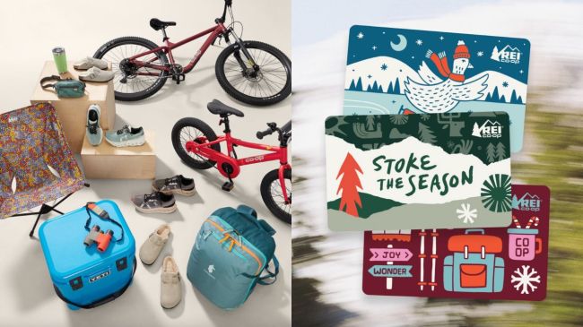 REI Gift Center for camping gear