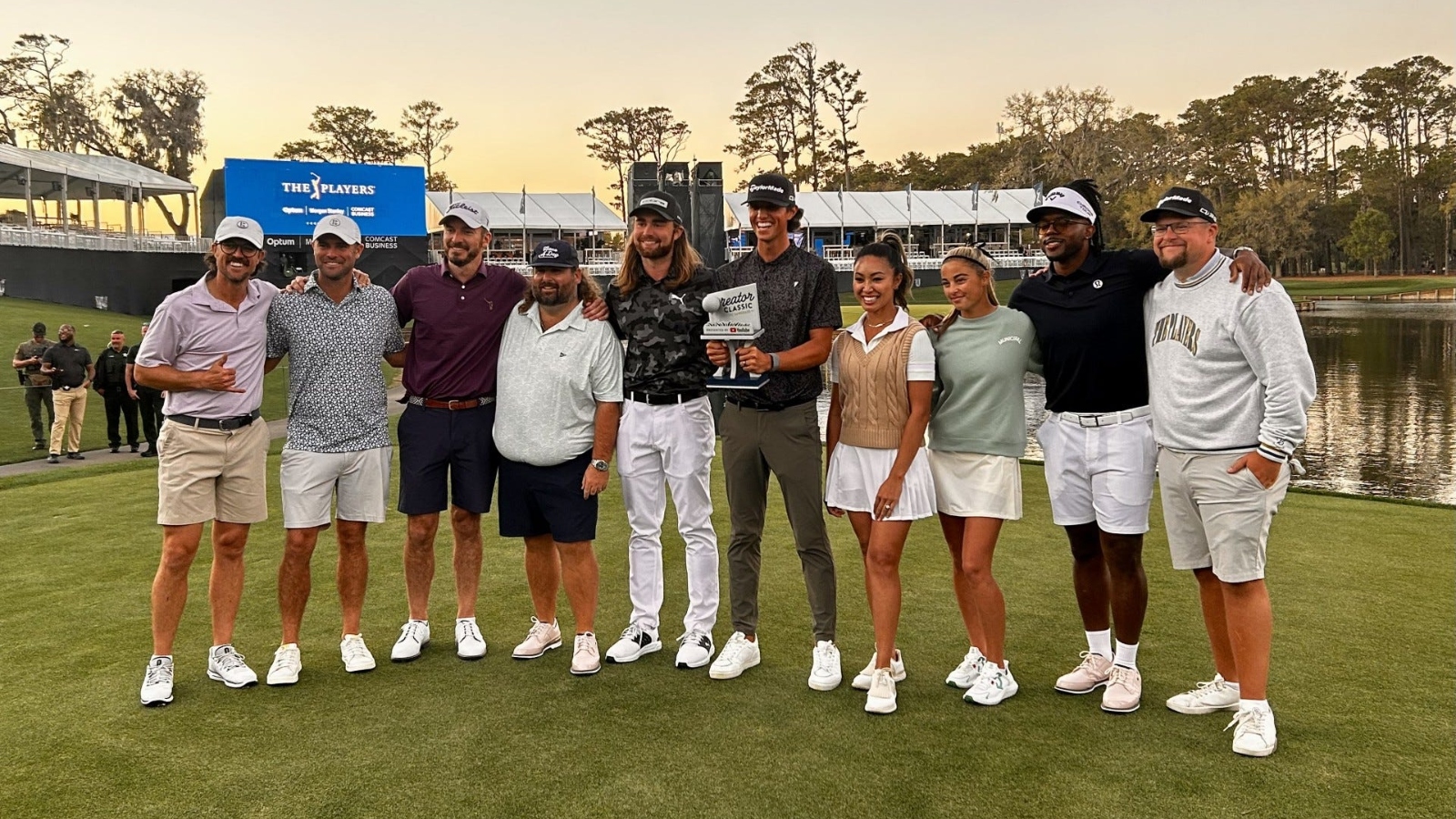Golf creators at the PGA Tour's Creator Classic at TPC Sawgrass in Florida