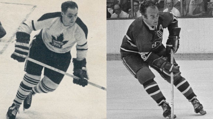 Red Kelly and Henri Richard